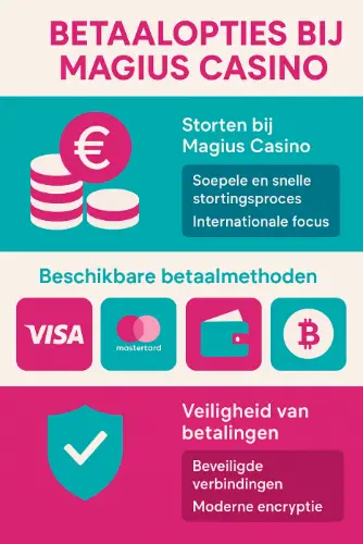 Magiuscasino betaalopties infographic