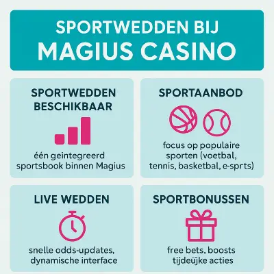 Sportwedden bij magius Casino Infographic