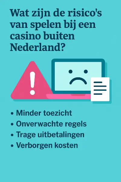Risico’s van buitenlandse online casino’s in infographic