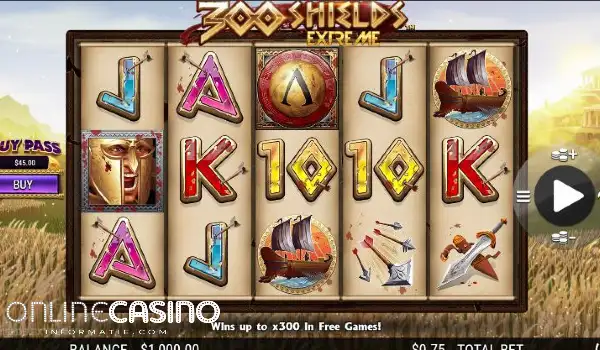 300 Shields Extreme Slots