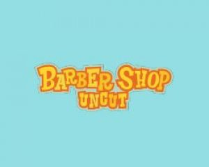 barber shop uncut logo