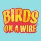 birds on a wire achtergrond