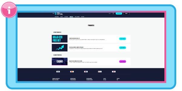 BetCity bonus page