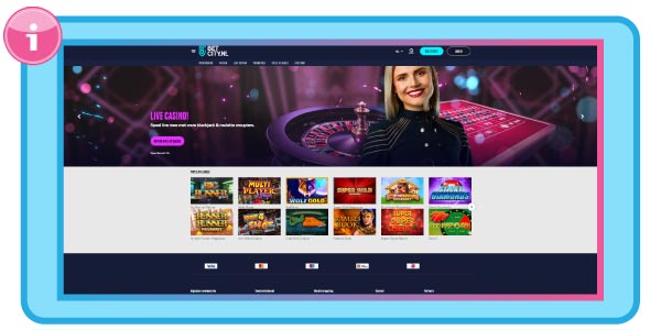 BetCity live casino page