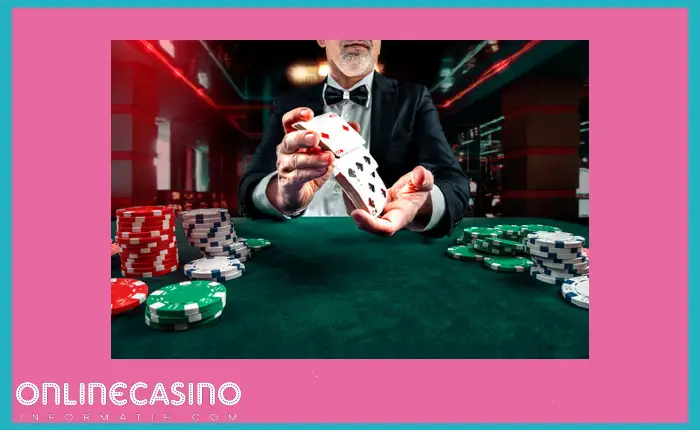 croupier bij blackjack