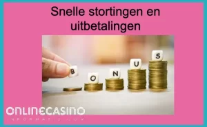 stortingen en uitbetalingen 