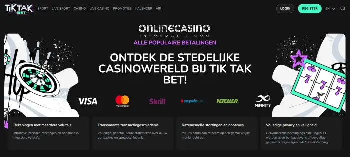 Betalen kan met diverse opties 