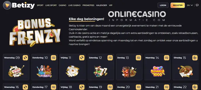 Bonussen Betizy 