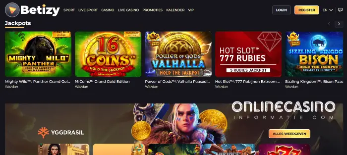 Jackpot omgeving