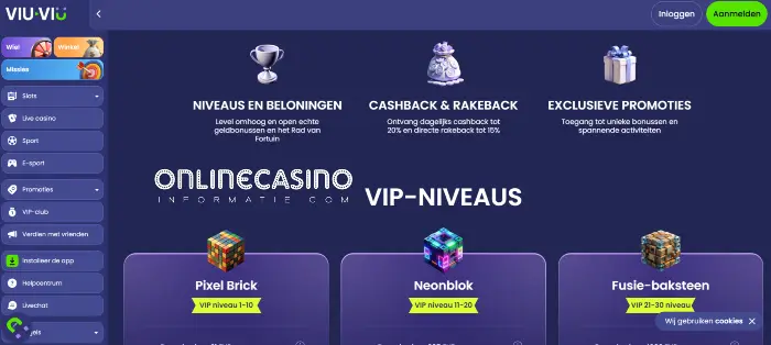 VIP Programma met VIP niveaus