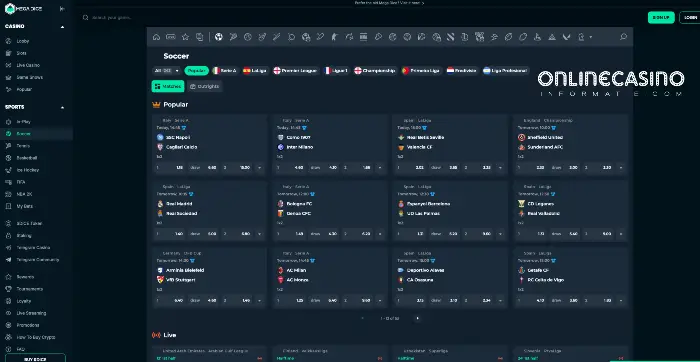 MEGADICE SPORTSBOOK
