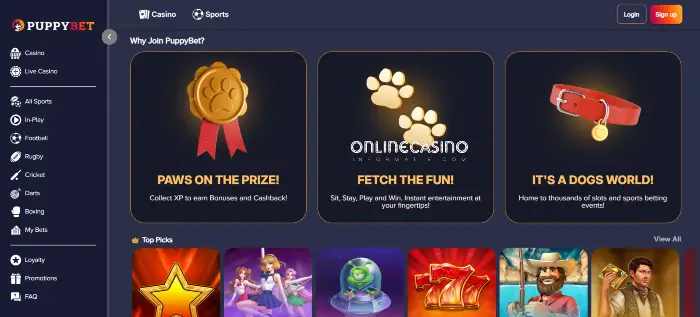 Waarom joinen PuppyBet Casino