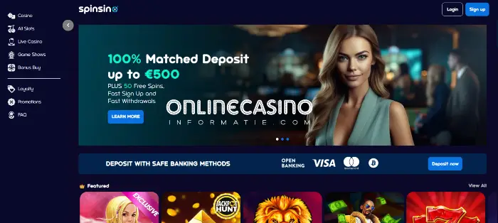 Homepage Spinsino casino