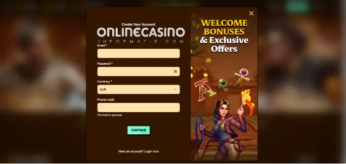 Je aanmelden bij Scarawins Casino