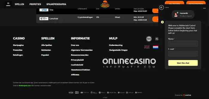 Klantenservice met live chat