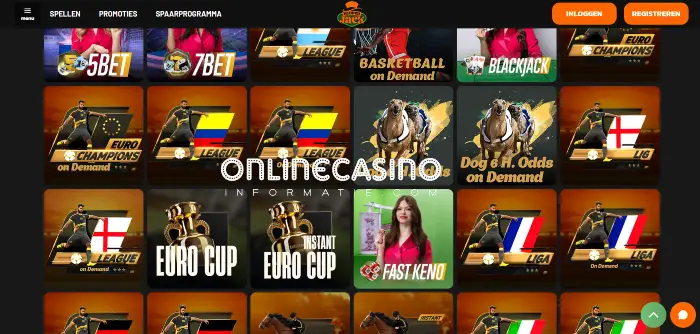 Live casino en het aanbod