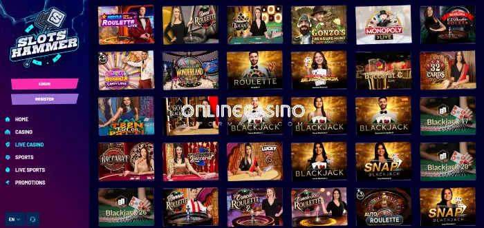 Live Casino van SlotsHammer Casino