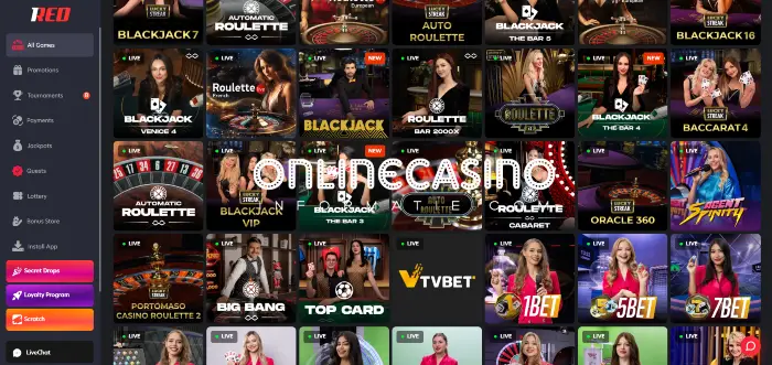 Het live casino aanbod