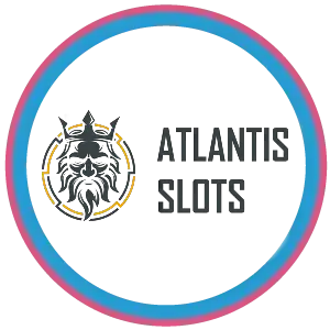AtlantisSlots Casino logo in cirkel