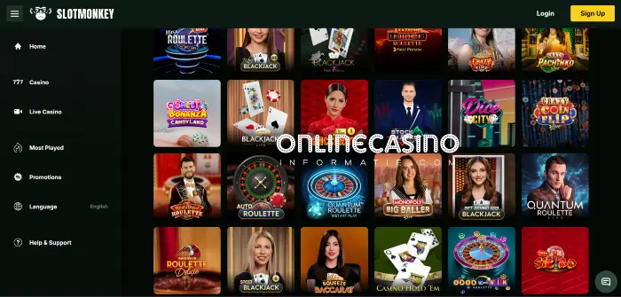 Live casino en het spelaanbod