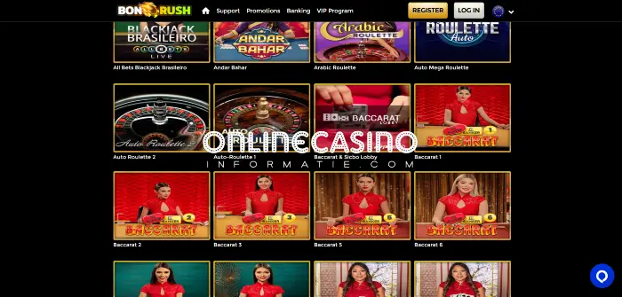 Live casino games