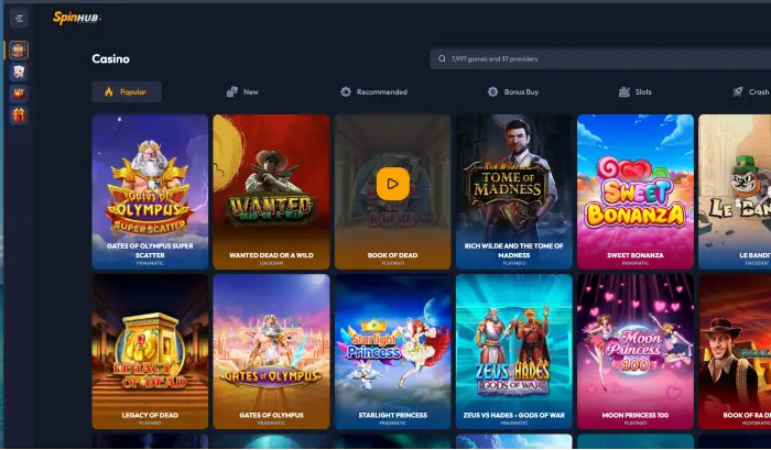 Spinhub casino bonussen